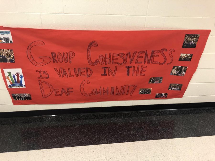 Banner created by ASL students.