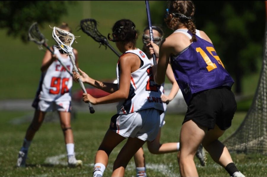 Summer plays travel lacrosse for 3D Virginia. She plays midfield and defense.