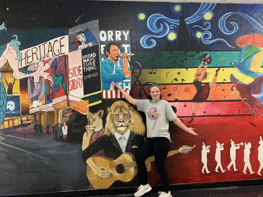 Riley Scotts favorite class is art. She loves the murals hanging around the school. The Mural pictured is her favorite. 