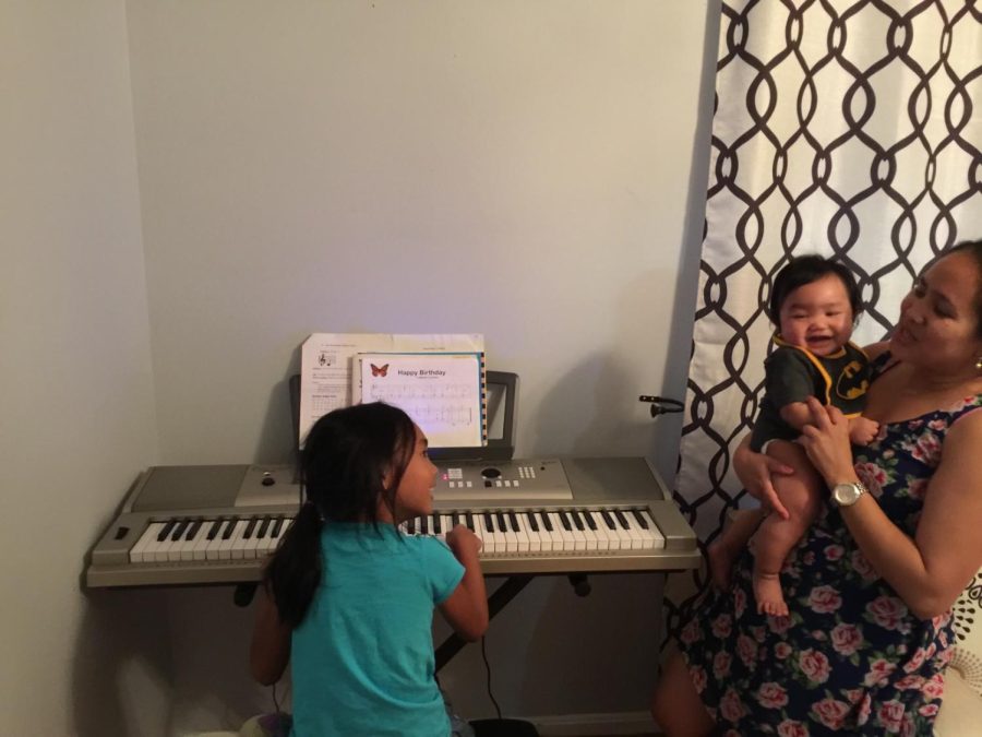 Reese has been playing piano since she was little.