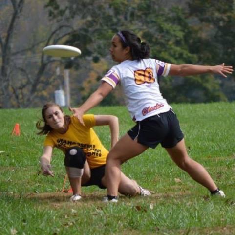 In college, Mrs. Timmons played ultimate frisbee on a club team. She played on both a female team and a co-ed team. 
